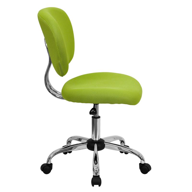 Flash Furniture Mid-Back Apple Green Mesh Padded Swivel Task Chair with Chrome Base – H-2376-F-GN-GG Online