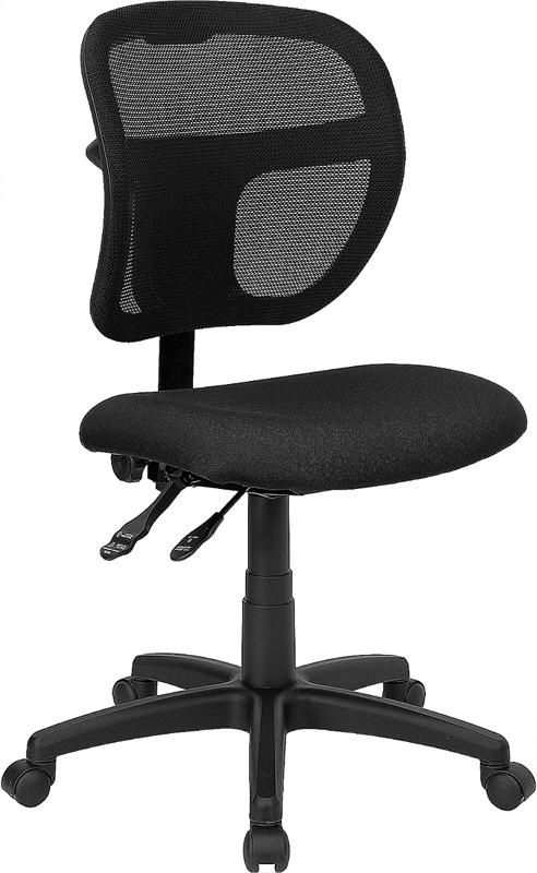 Flash Furniture Mid-Back Black Mesh Swivel Task Chair with Back Height Adjustment – WL-A7671SYG-BK-GG Fashion