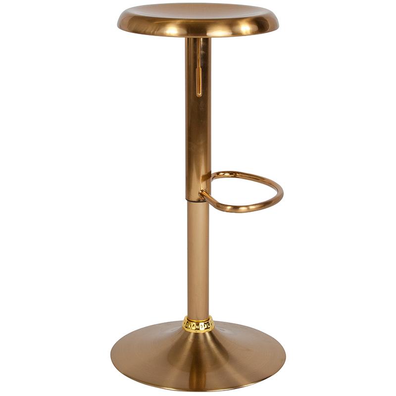 Flash Furniture Madrid Series Adjustable Height Retro Barstool in Gold Finish – CH-181220-GD-GG Supply