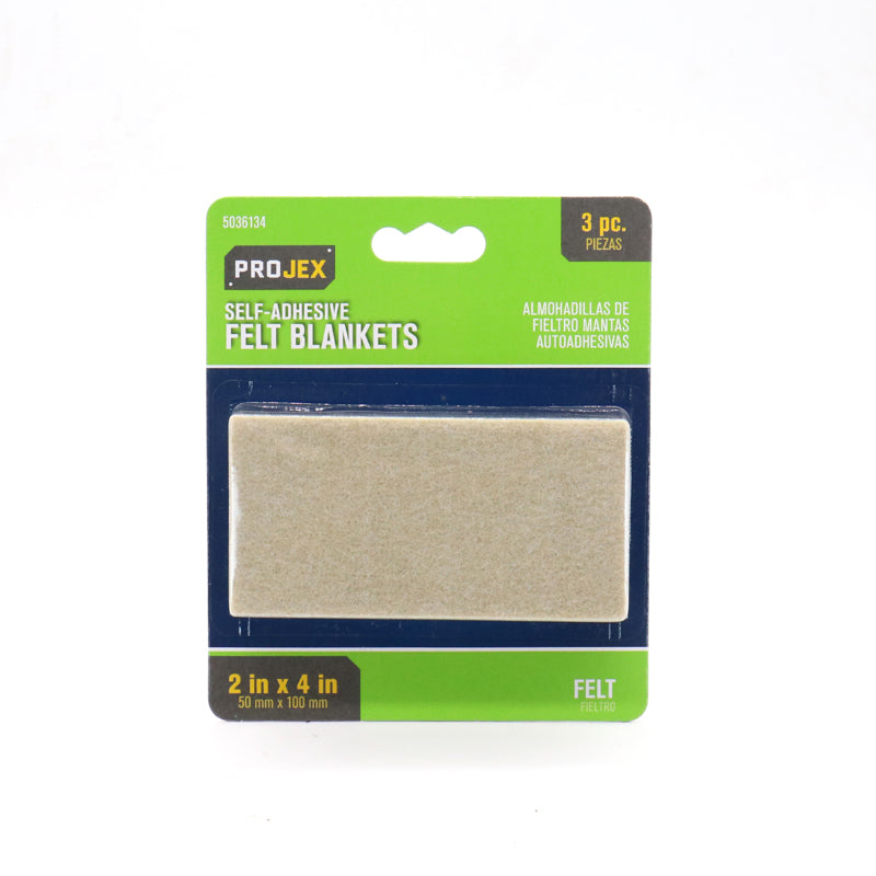 FELT GARD BLKT 2″X4″ 3PK Hot on Sale
