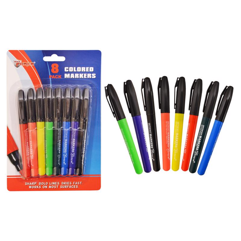 COLORED MARKERS ASST 8PK Online now