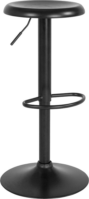 Flash Furniture Madrid Series Adjustable Height Retro Barstool in Black Finish – CH-181220-BK-GG Hot on Sale
