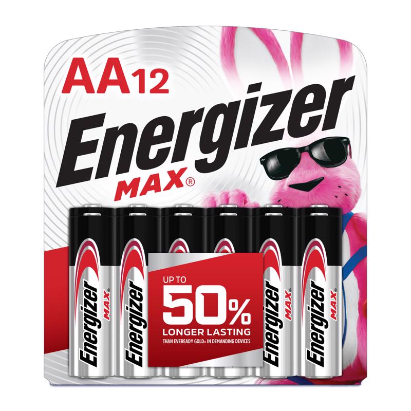 BATTERY ALKALINE AA 12PK on Sale