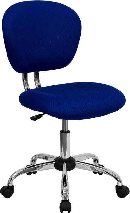 Flash Furniture Mid-Back Blue Mesh Padded Swivel Task Chair with Chrome Base – H-2376-F-BLUE-GG Discount
