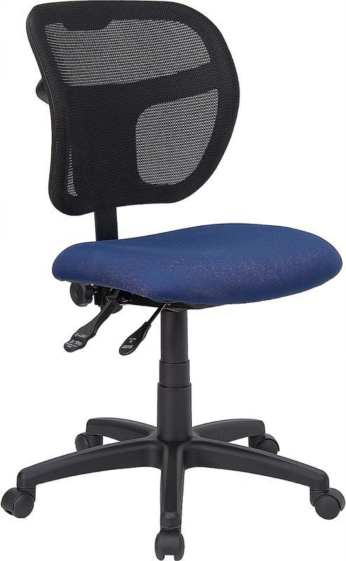 Flash Furniture Mid-Back Navy Blue Mesh Swivel Task Chair with Back Height Adjustment – WL-A7671SYG-NVY-GG Sale