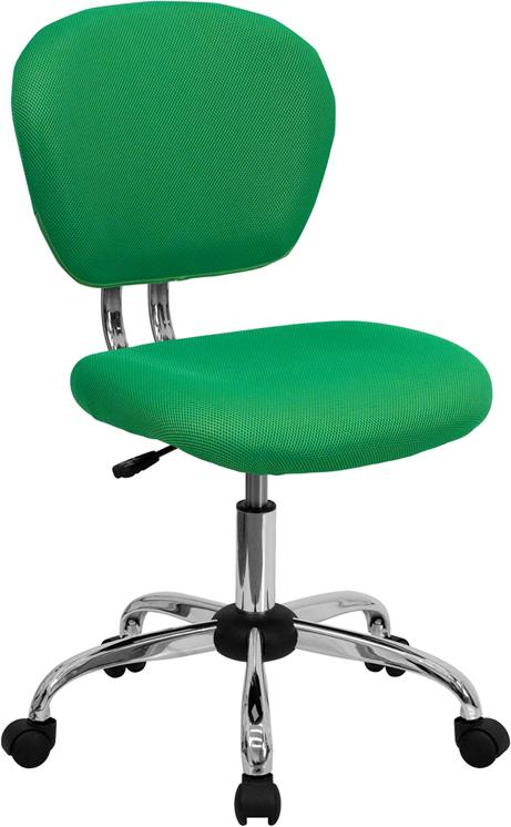 Flash Furniture Mid-Back Bright Green Mesh Padded Swivel Task Chair with Chrome Base – H-2376-F-BRGRN-GG Supply