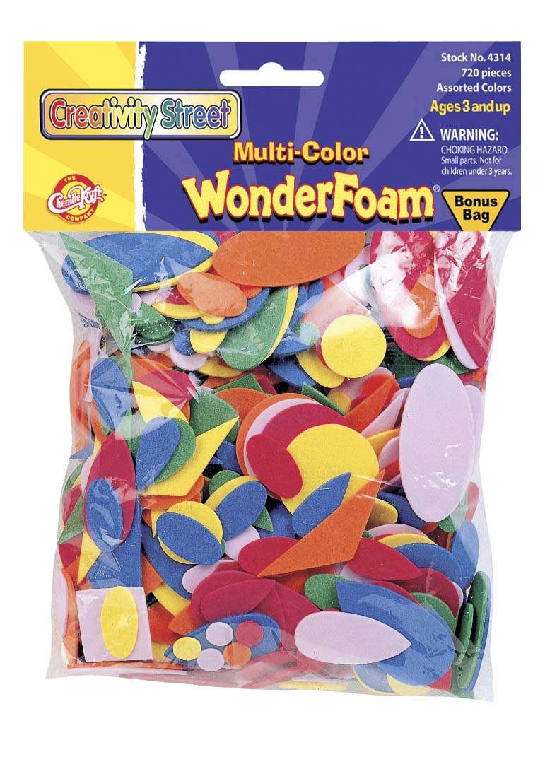 Assorted Foam Shapes & Colors 720 Pieces on Sale