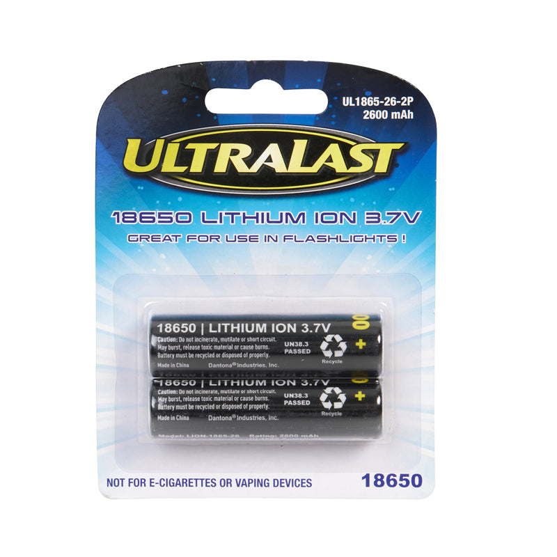 BATRY LI ION 18650 2PK Online now