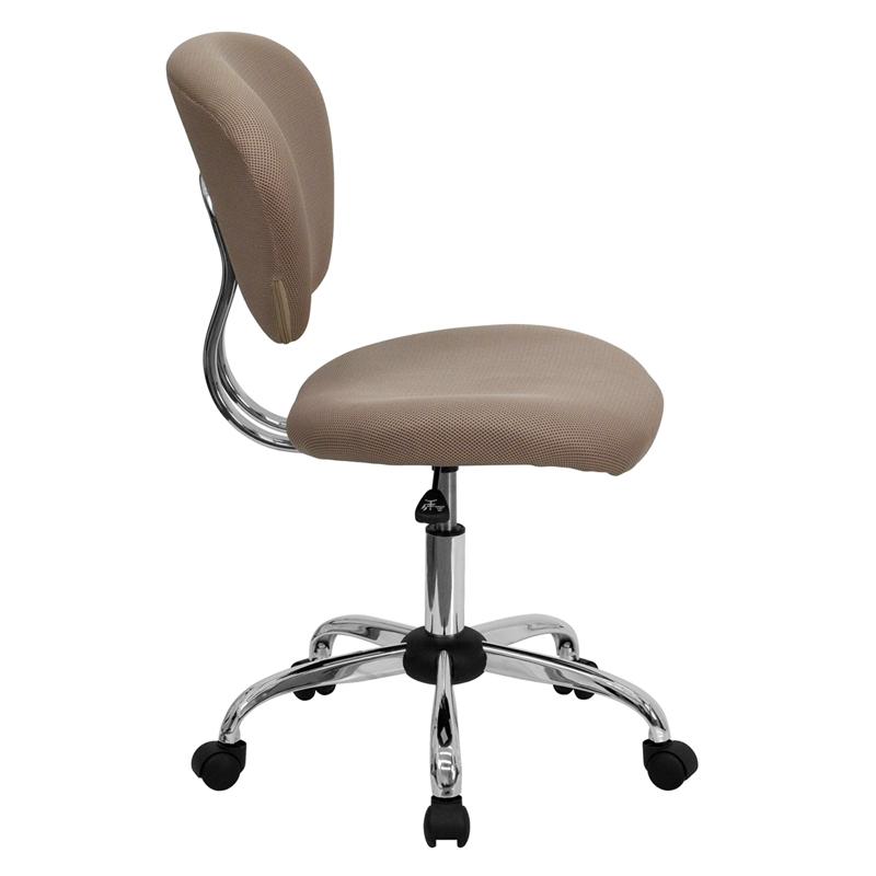 Flash Furniture Mid-Back Coffee Brown Mesh Padded Swivel Task Chair with Chrome Base – H-2376-F-COF-GG Discount