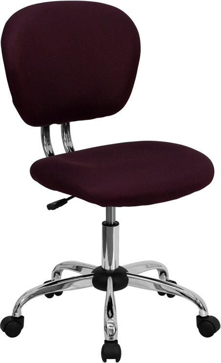 Flash Furniture Mid-Back Burgundy Mesh Padded Swivel Task Chair with Chrome Base – H-2376-F-BY-GG Online