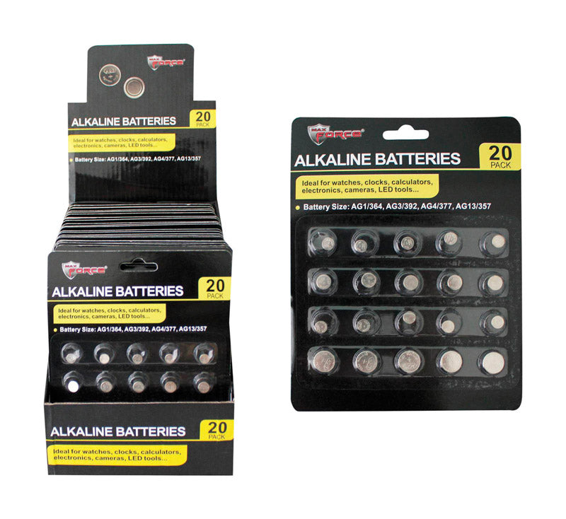 BATTERY ASST BTN CL 20PK Online Hot Sale