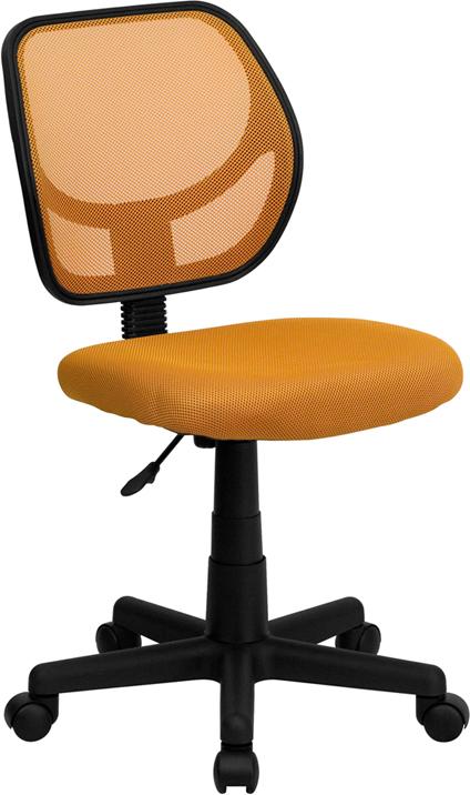 Flash Furniture Mid-Back Orange Mesh Swivel Task Chair – WA-3074-OR-GG Supply