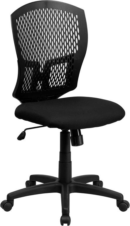 Flash Furniture Mid-Back Designer Back Swivel Task Chair with Fabric Seat – WL-3958SYG-BK-GG Fashion