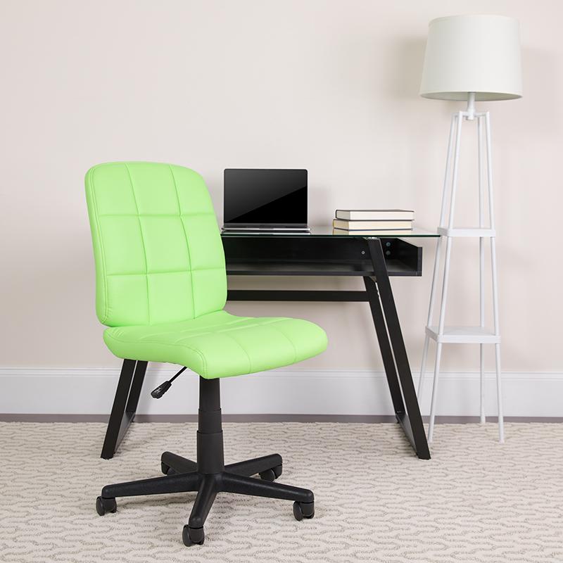 Flash Furniture Mid-Back Green Quilted Vinyl Swivel Task Chair – GO-1691-1-GREEN-GG Sale