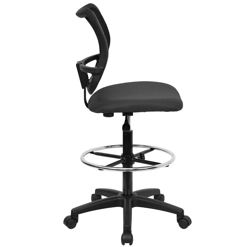 Flash Furniture Mid-Back Gray Mesh Drafting Chair – WL-A277-GY-D-GG Discount