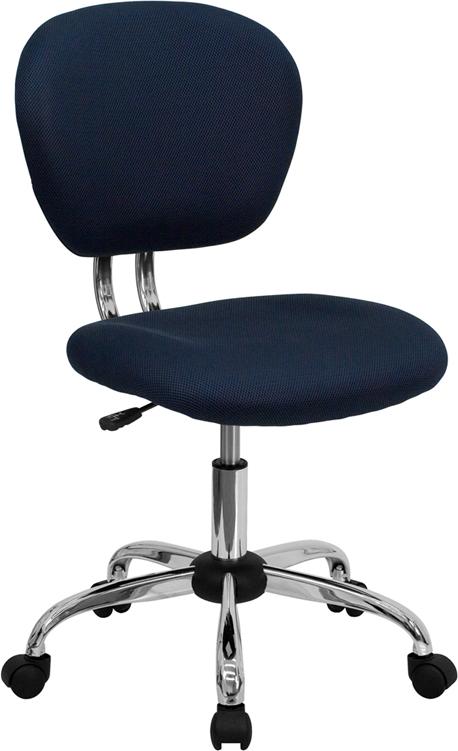 Flash Furniture Mid-Back Navy Mesh Padded Swivel Task Chair with Chrome Base – H-2376-F-NAVY-GG Online Sale