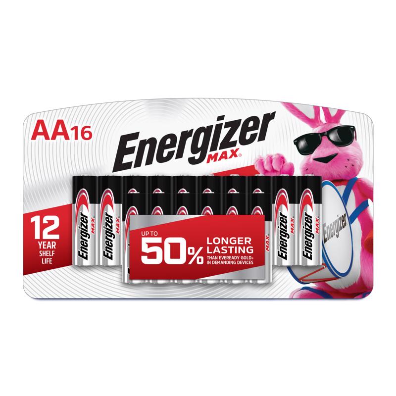 BATTERY ALKALINE AA 16PK Online