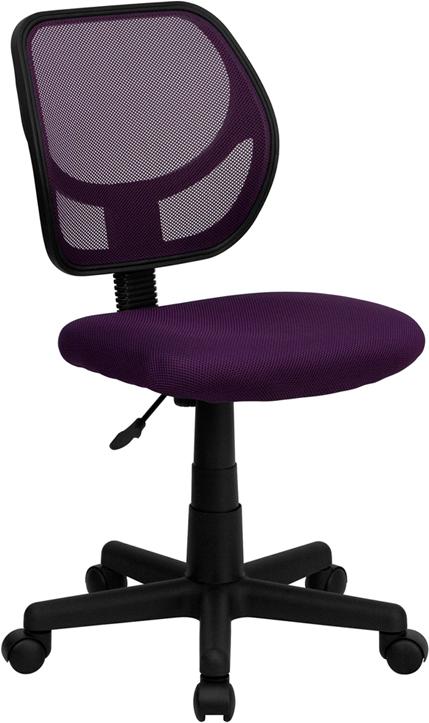 Flash Furniture Mid-Back Purple Mesh Swivel Task Chair – WA-3074-PUR-GG Online Hot Sale