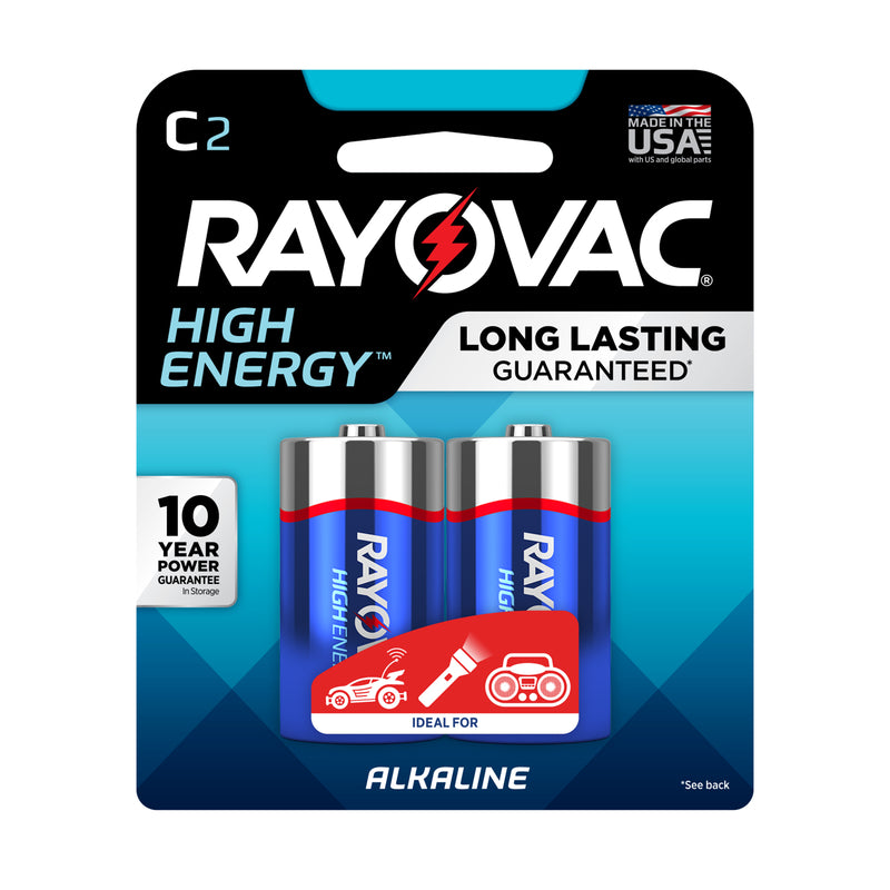 BATTERY ALKALINE C 2PK Hot on Sale