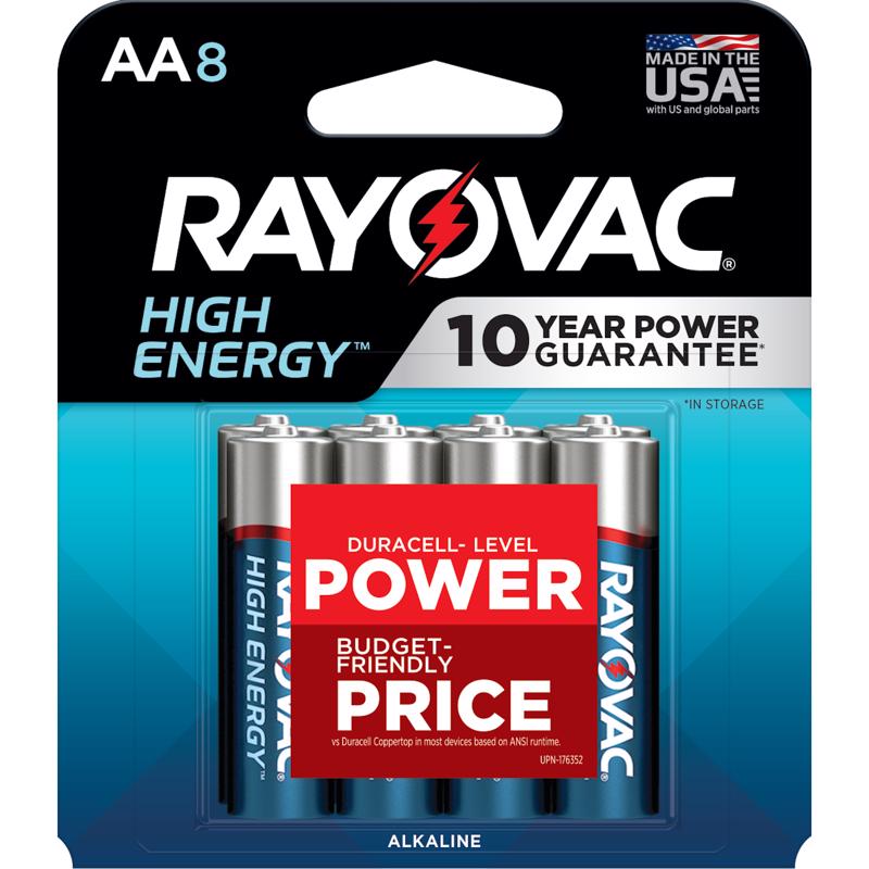 BATTERY ALKALINE AA 8PK Sale