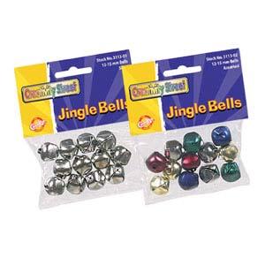 Bells 15mm Assorted Colors 72 Pieces Supply