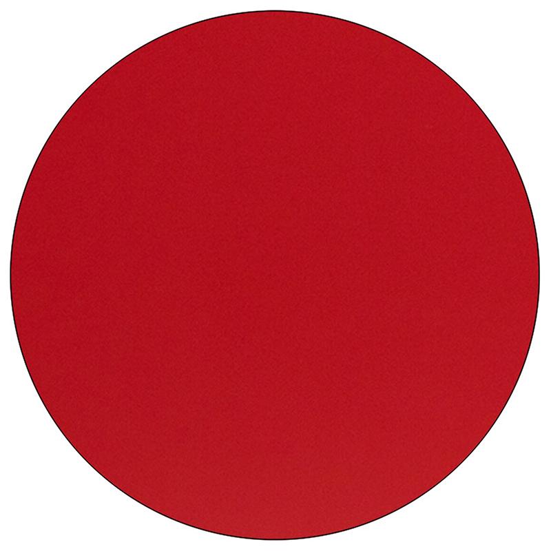 Flash Furniture Mobile 48” Round Red HP Laminate Activity Table – Height Adjustable Short Legs – XU-A48-RND-RED-H-P-CAS-GG Hot on Sale