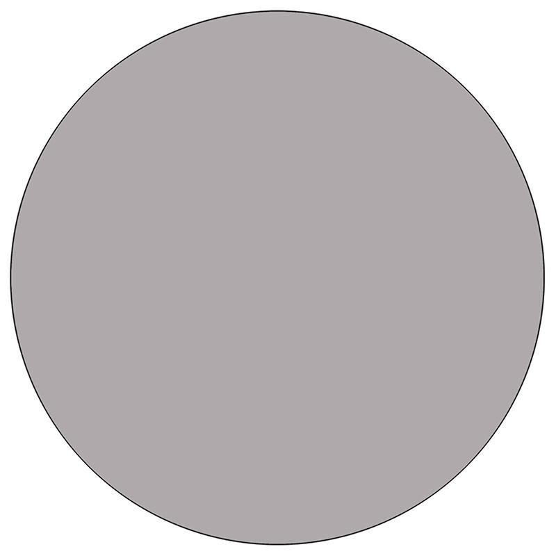 Flash Furniture Mobile 60” Round Grey Thermal Laminate Activity Table – Height Adjustable Short Legs – XU-A60-RND-GY-T-P-CAS-GG on Sale