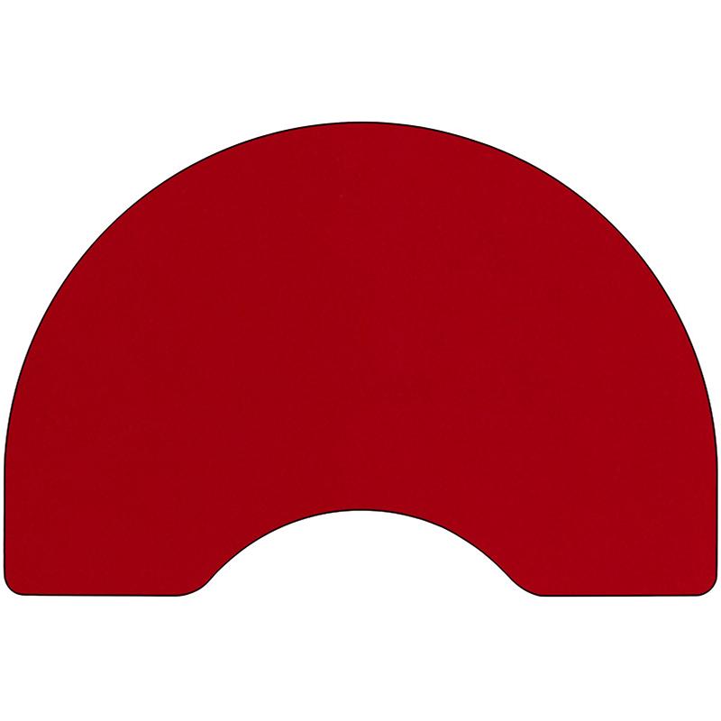 Flash Furniture Mobile 48”W x 96”L Kidney Red Thermal Laminate Activity Table – Standard Height Adjustable Legs – XU-A4896-KIDNY-RED-T-A-CAS-GG Discount