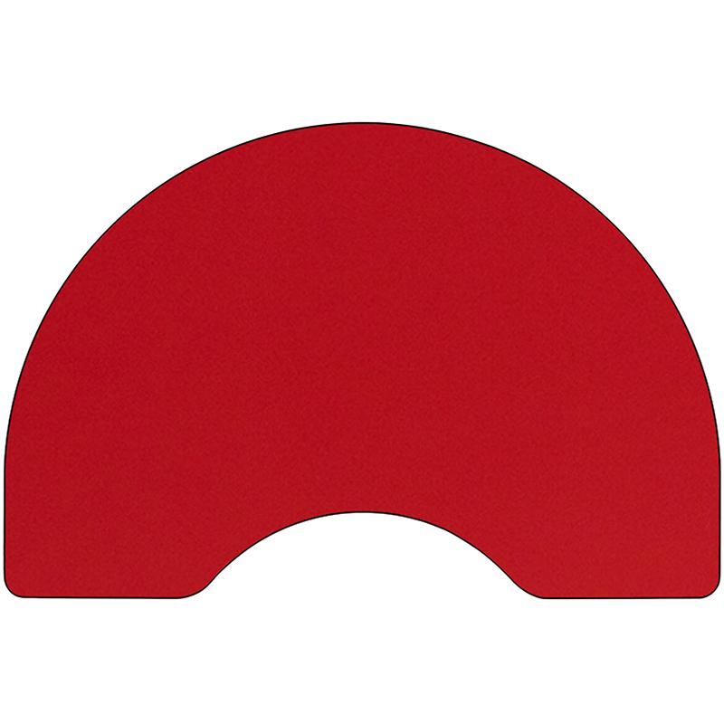 Flash Furniture Mobile 48”W x 96”L Kidney Red HP Laminate Activity Table – Standard Height Adjustable Legs – XU-A4896-KIDNY-RED-H-A-CAS-GG Online Hot Sale