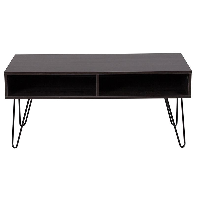 Flash Furniture Oak Park Collection Driftwood Wood Grain Finish TV Stand with Black Metal Legs – NAN-TS096-GG Online Sale