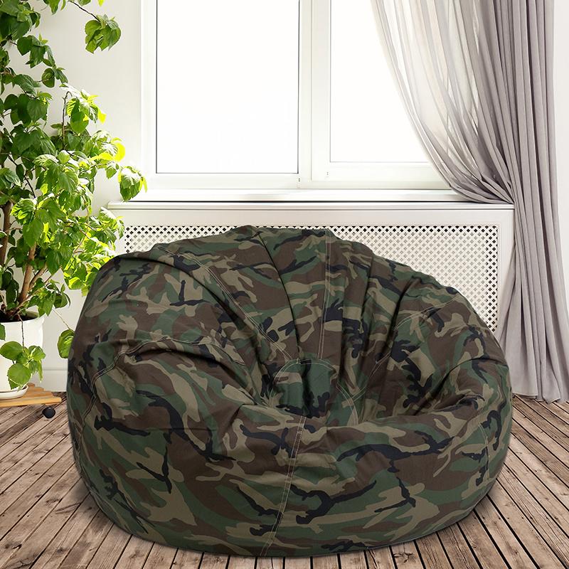 Flash Furniture Oversized Camouflage Kids Bean Bag Chair – DG-BEAN-LARGE-CAMO-GG Discount