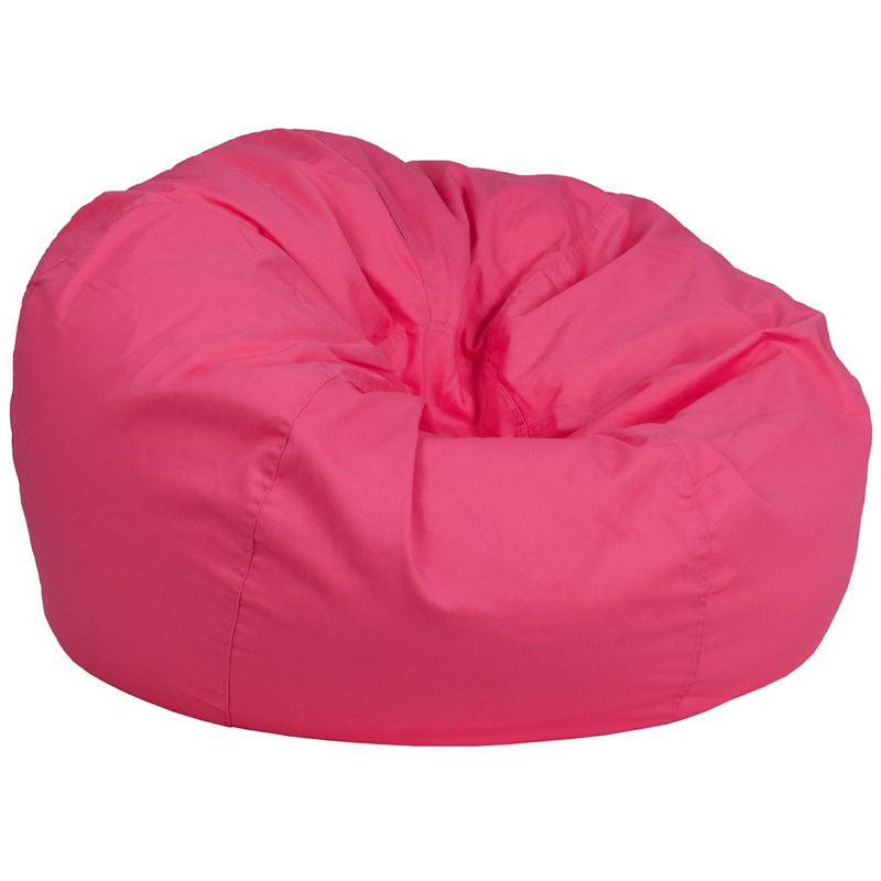 Flash Furniture Oversized Solid Hot Pink Bean Bag Chair – DG-BEAN-LARGE-SOLID-HTPK-GG Discount