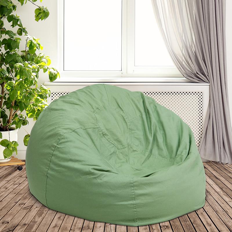 Flash Furniture Oversized Solid Green Bean Bag Chair – DG-BEAN-LARGE-SOLID-GRN-GG Online now