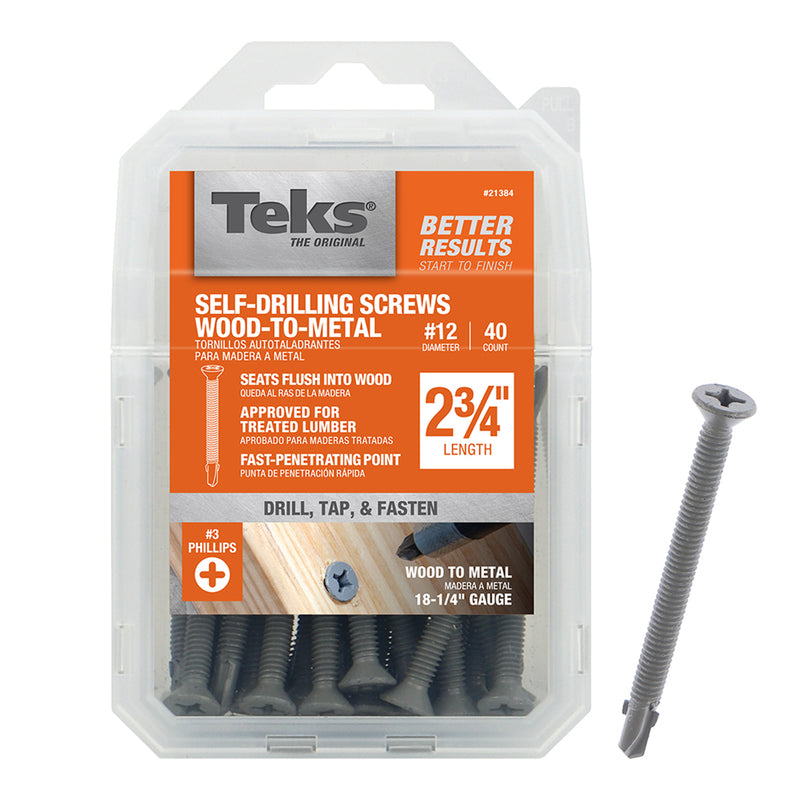 CON SCREW FLT #12X2-3/4″ Hot on Sale