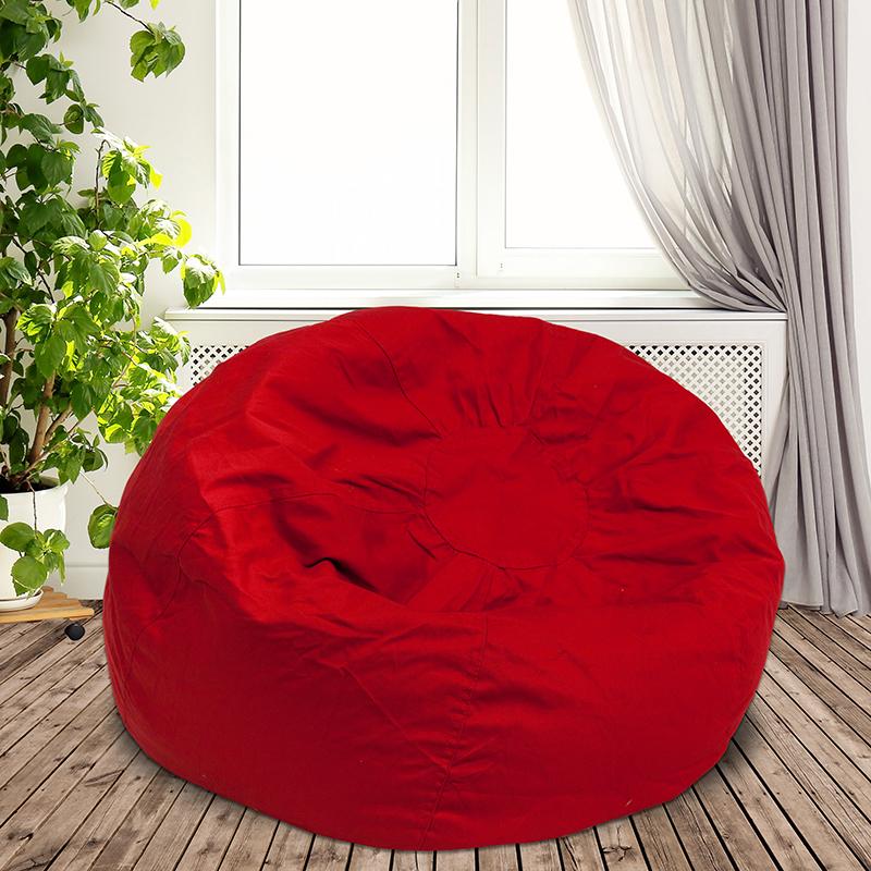 Flash Furniture Oversized Solid Red Bean Bag Chair – DG-BEAN-LARGE-SOLID-RED-GG Online Sale