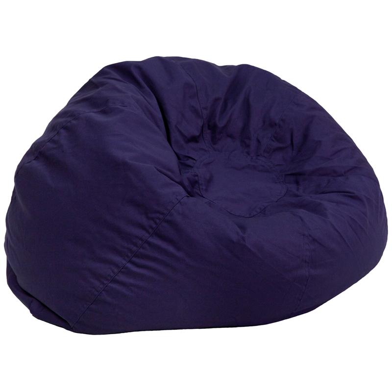 Flash Furniture Oversized Solid Navy Blue Bean Bag Chair – DG-BEAN-LARGE-SOLID-BL-GG Discount