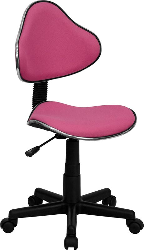 Flash Furniture Pink Fabric Ergonomic Swivel Task Chair – BT-699-PINK-GG Online now