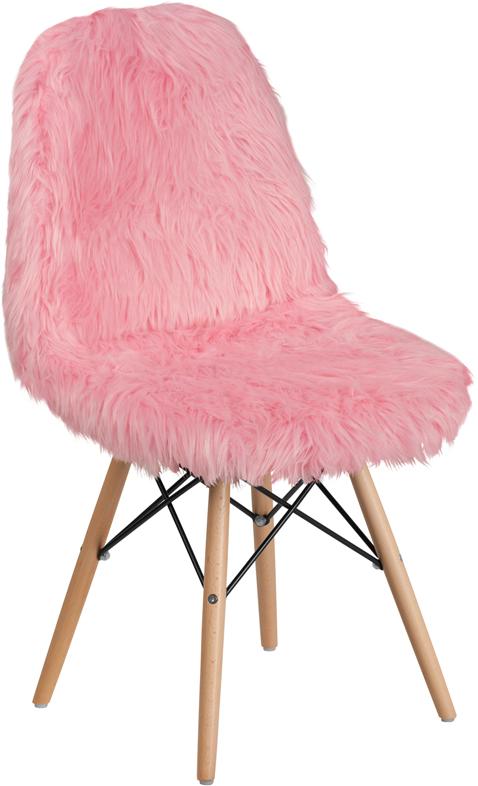 Flash Furniture Shaggy Dog Light Pink Accent Chair – DL-8-GG Hot on Sale