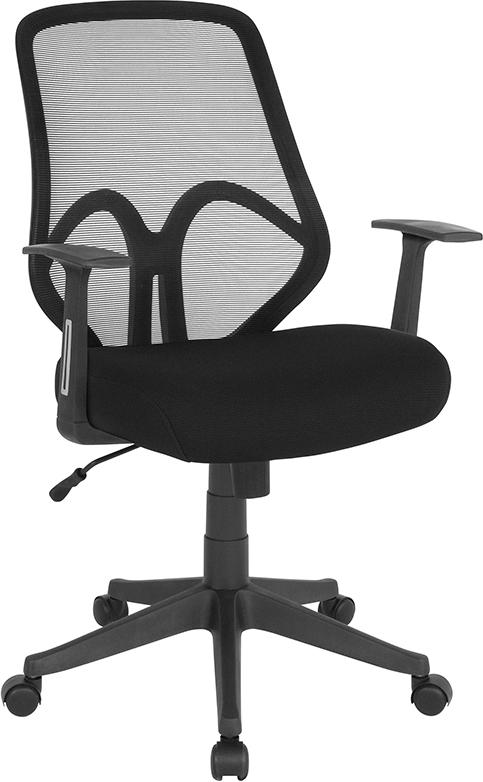 Flash Furniture Salerno Series High Back Black Mesh Chair with Arms – GO-WY-193A-A-BK-GG Hot on Sale