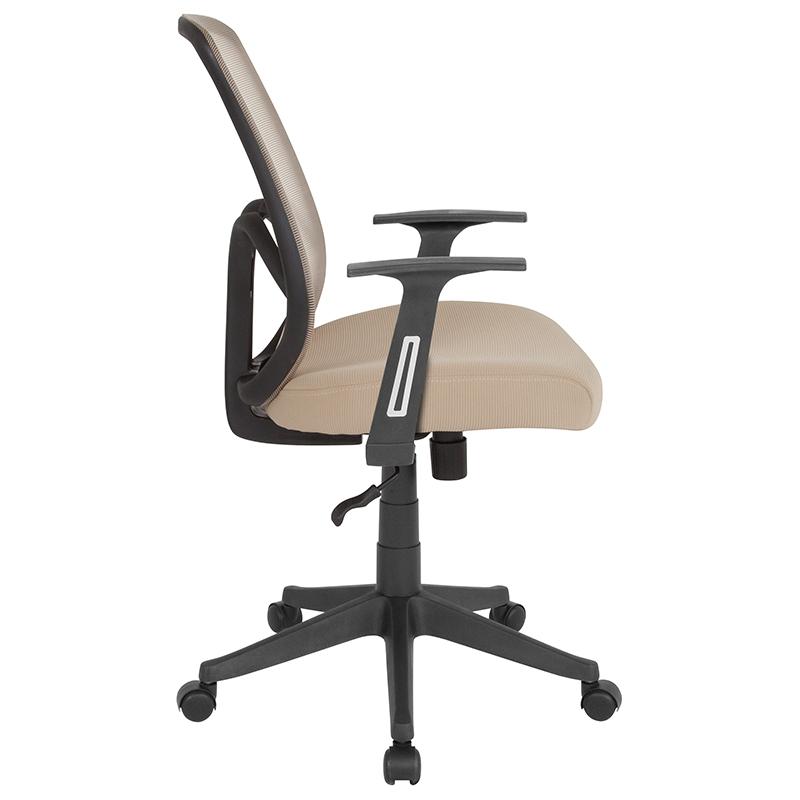 Flash Furniture Salerno Series High Back Light Brown Mesh Chair with Arms – GO-WY-193A-A-LTBN-GG Sale
