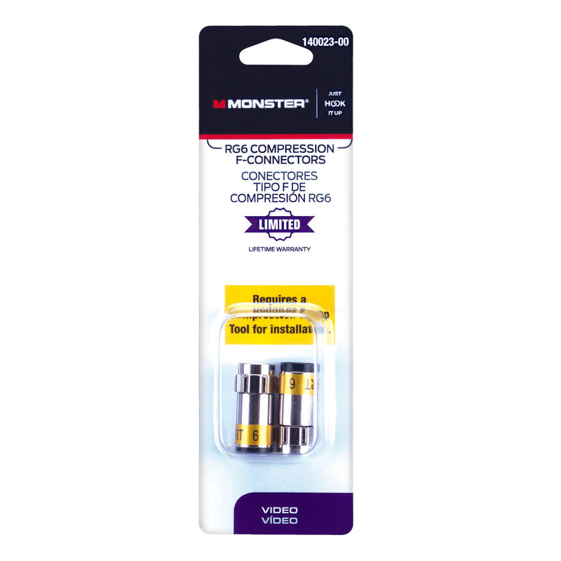 CONNECTOR RG6 F 2PK Discount