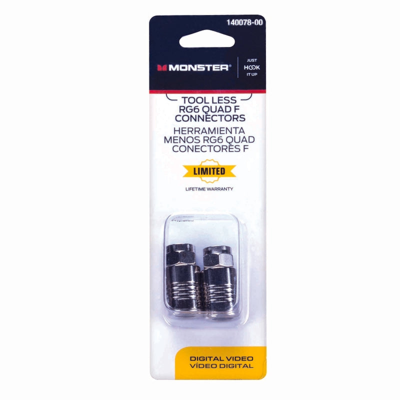 CONNECTOR RG6 QUAD 2PK Online Hot Sale