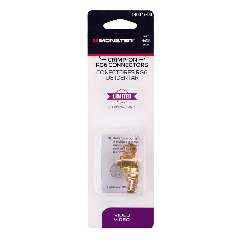 CONNECTOR CRIMP RG6 2PK Online Sale