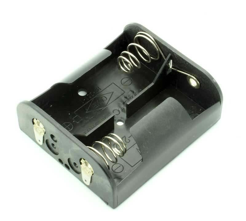 C Plastic 2 Battery Holder with solder lugs Online Hot Sale