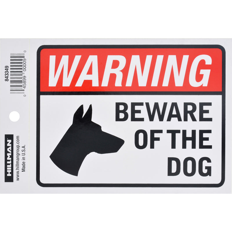 BEWARE DOG DECAL 4″X6″ Online Hot Sale