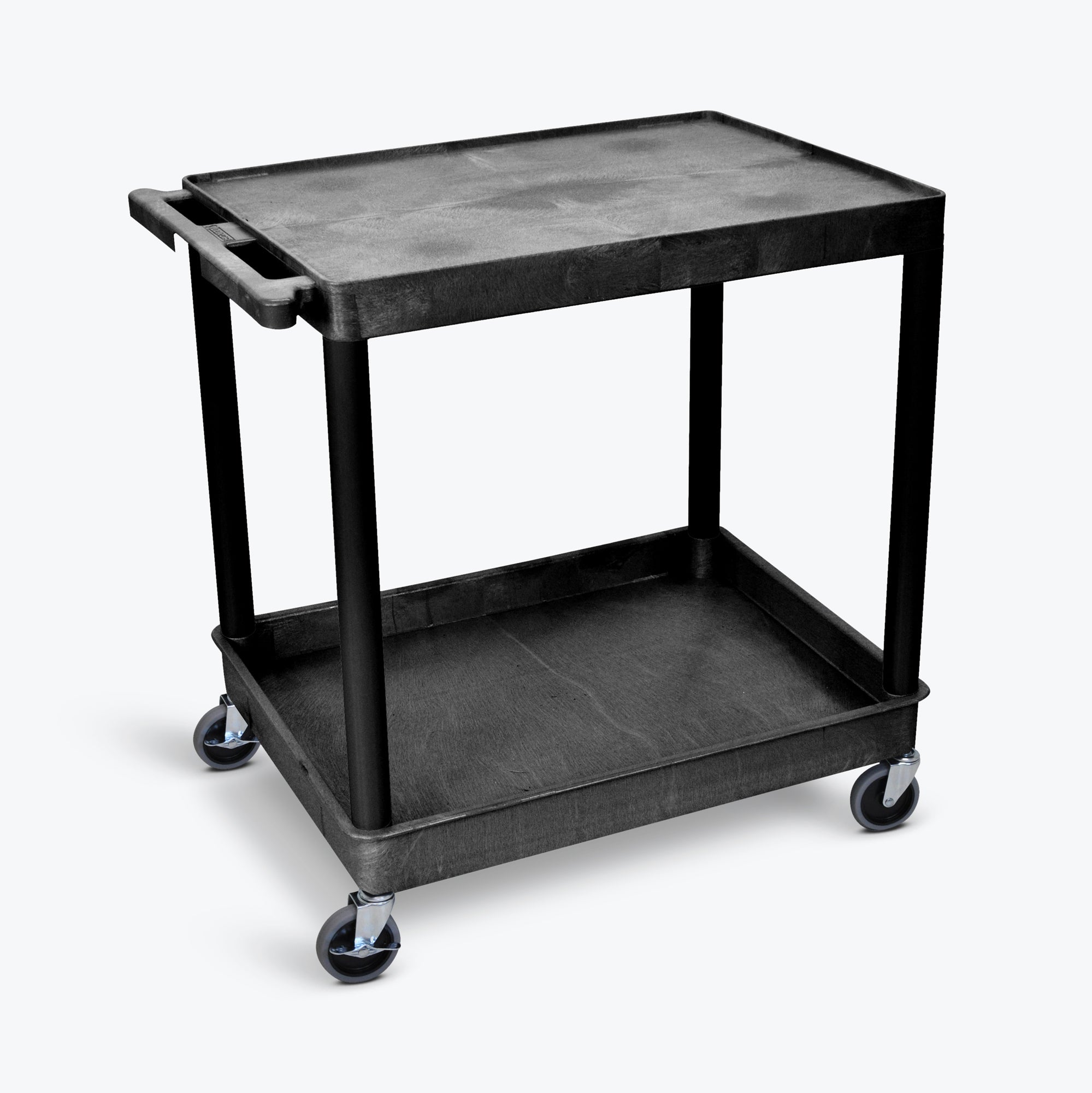 Luxor 32″ x 24″ 2-Shelf Large Tub Cart (Black) – TC21-B Fashion