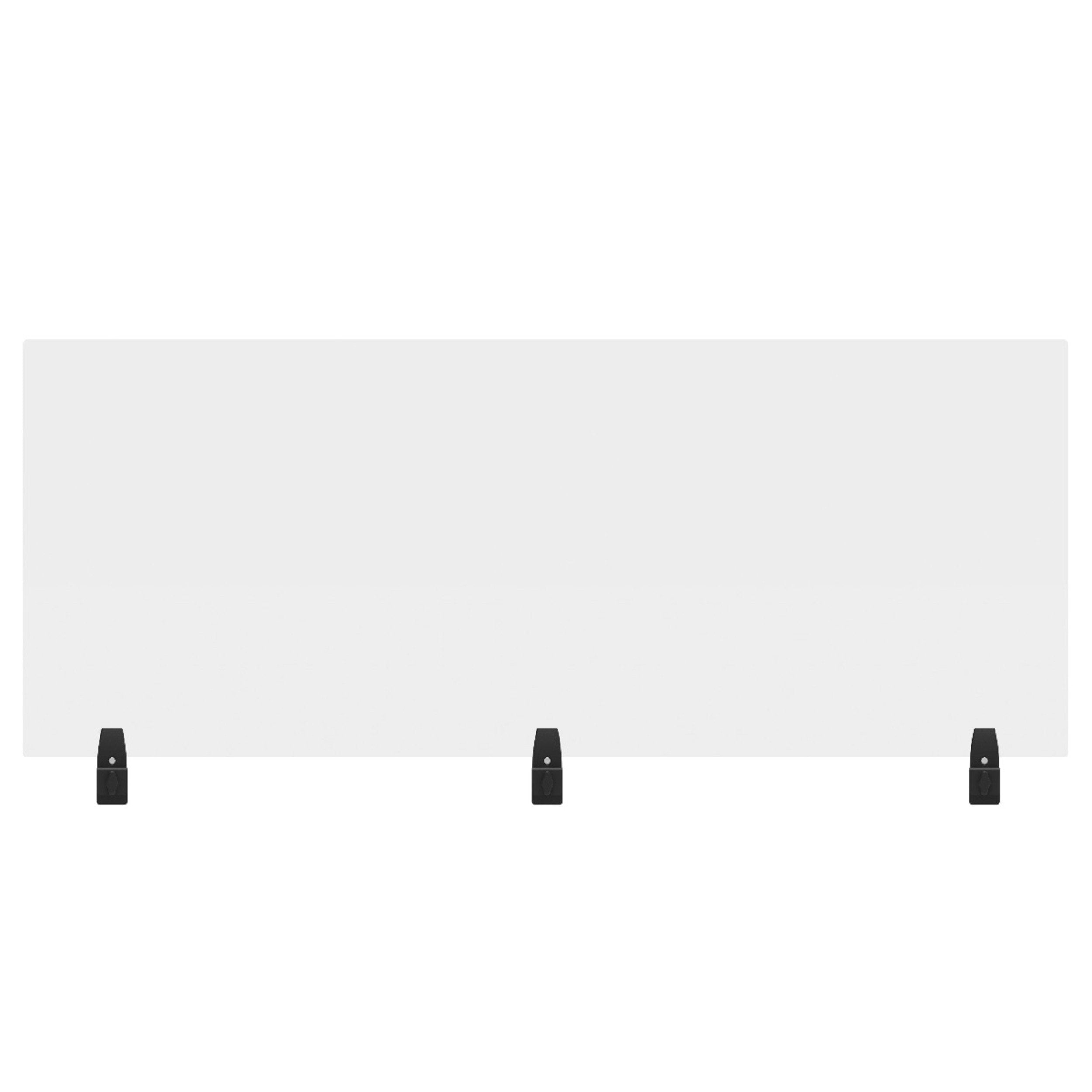Luxor 60″ x 24″ Clear Acrylic Divider w/ 3 Divider Wall Top Clamps – DIVWT-6024C Online