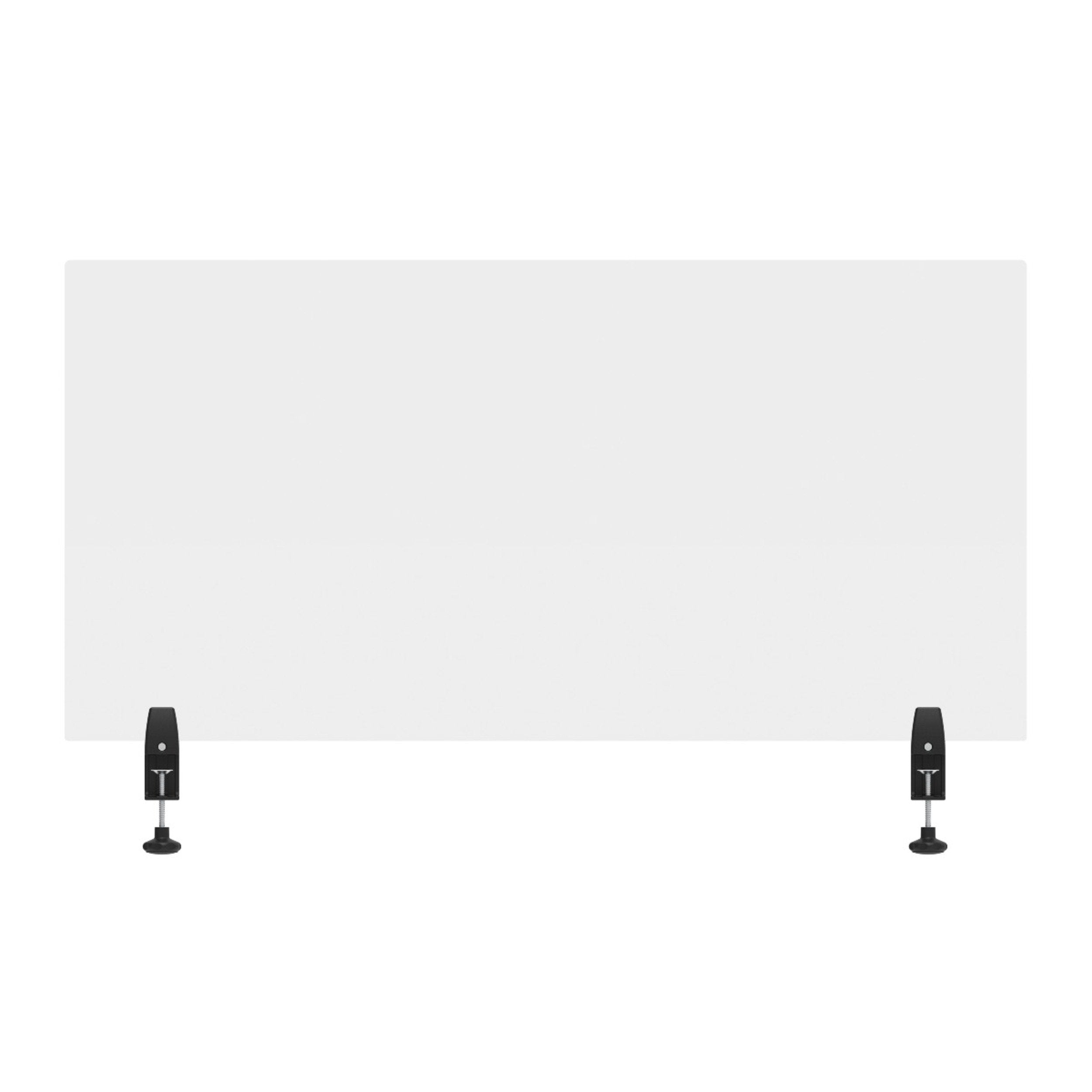 Luxor 48″ x 24″ Clear Acrylic Divider w/ 2 Side Desk Clamps – DIVCL-4824C Hot on Sale