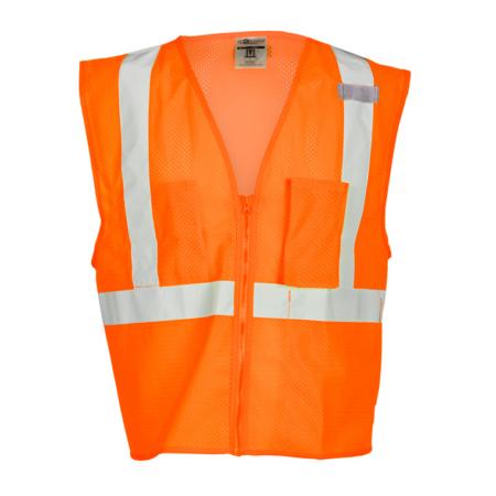 ML Kishigo Class 2 3-Pocket Zipper Mesh Vest Medium (Orange) – 1086M Online