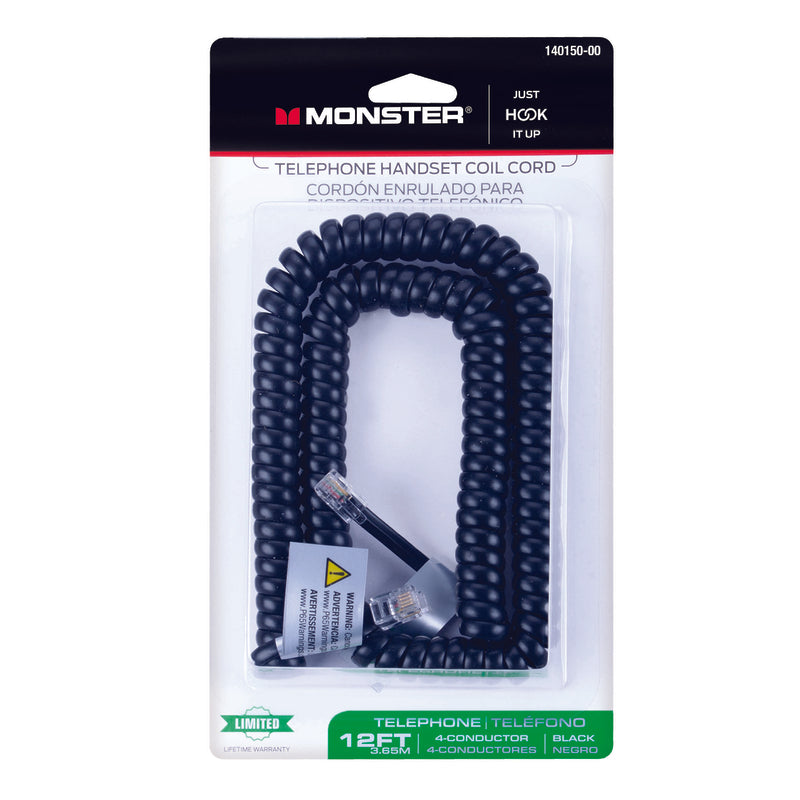 CORD HANDSET 12′ BLACK Hot on Sale